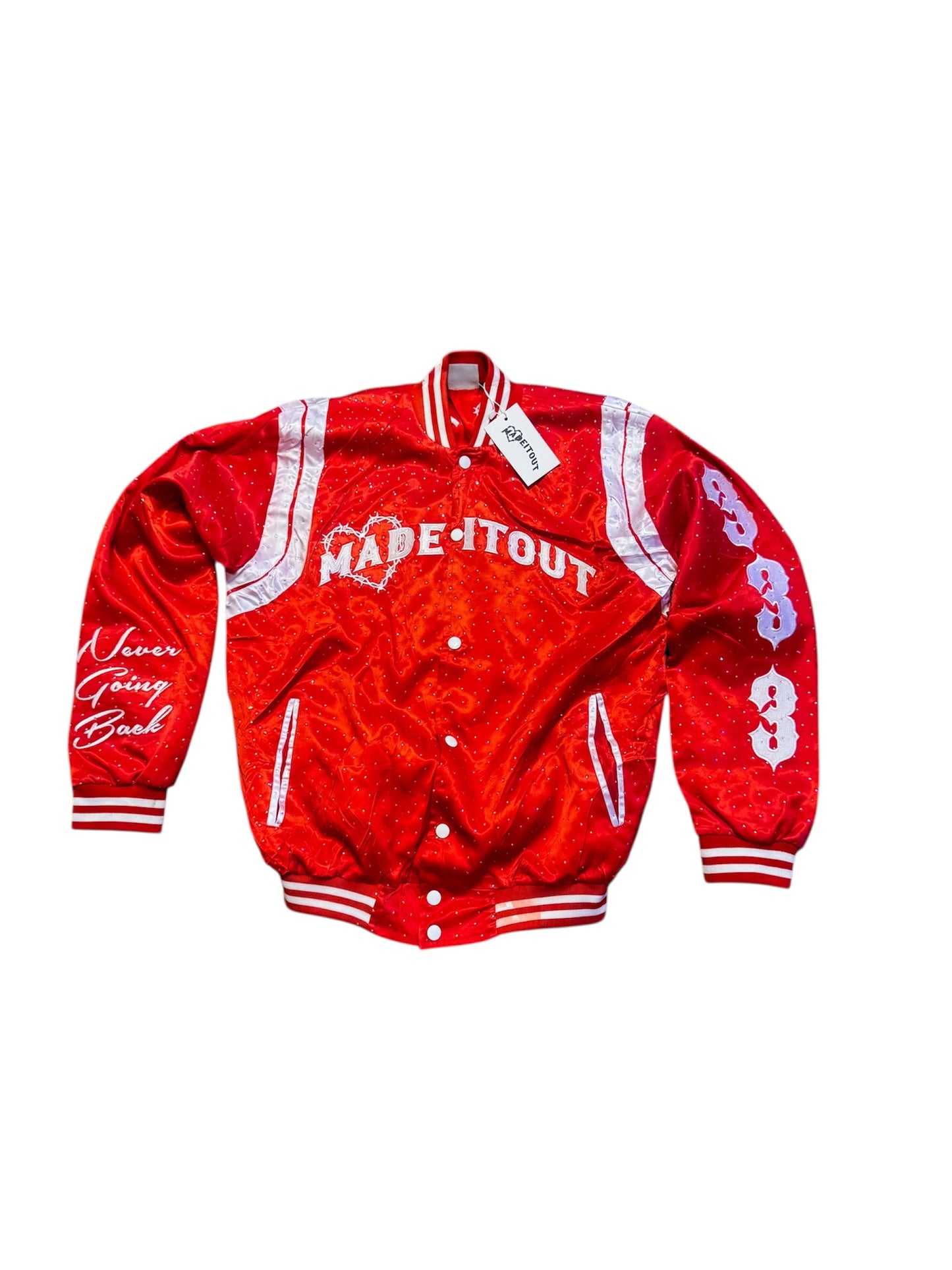 Red Mafia Varsity Jacket