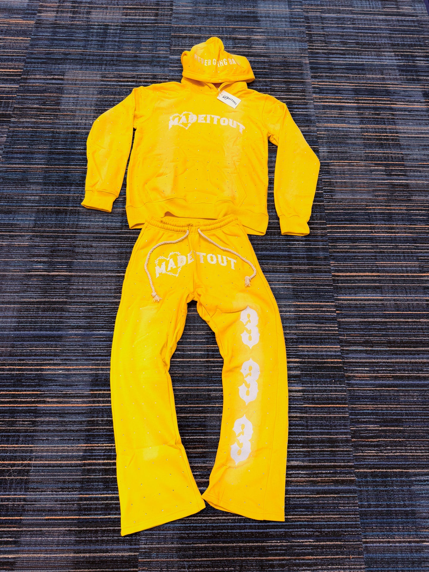 Yellow Sunfade Sweatsuit