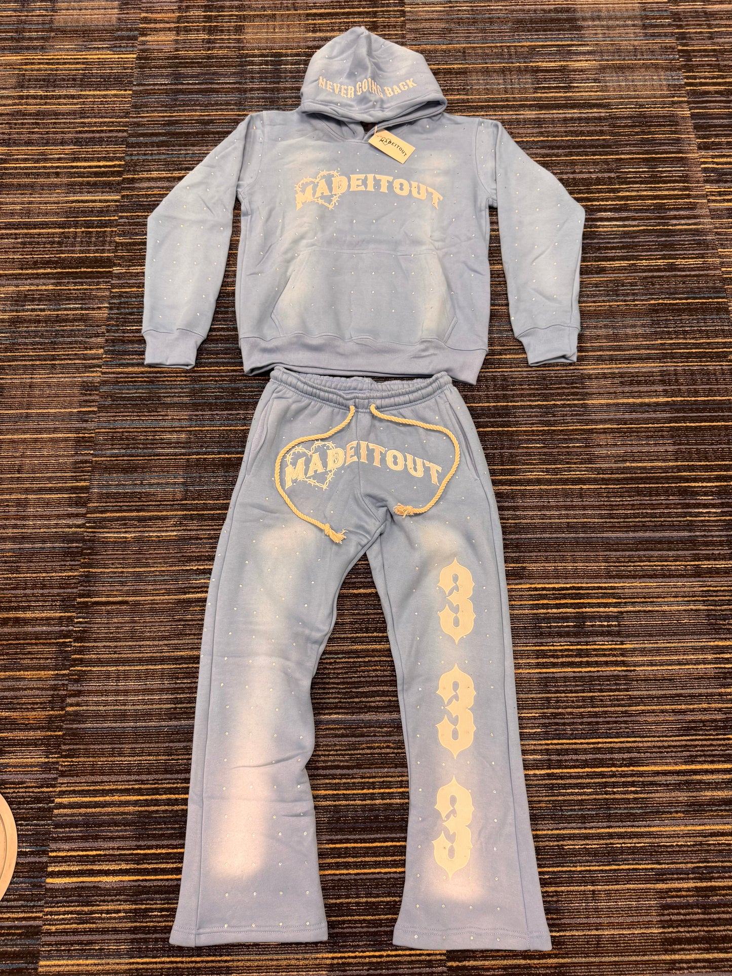 Baby Blue Sunfade Sweatsuit