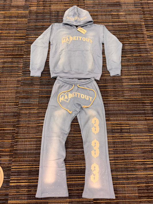 Baby Blue Sunfade Sweatsuit