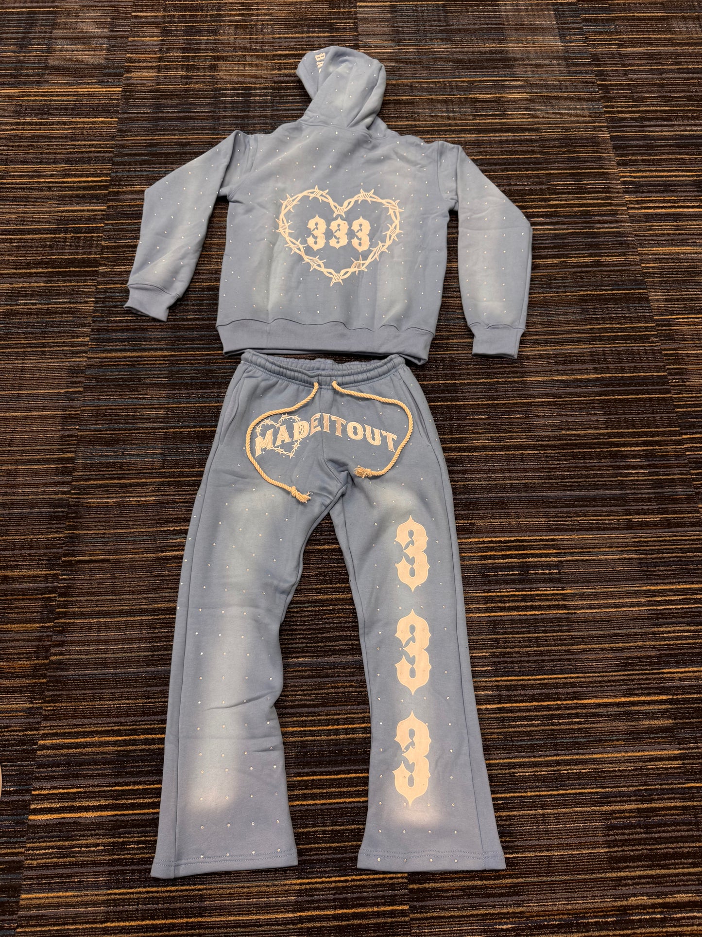 Baby Blue Sunfade Sweatsuit